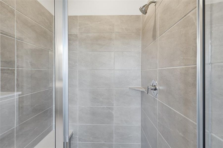 Bathroom with a stall shower Bathroom with a stall shower