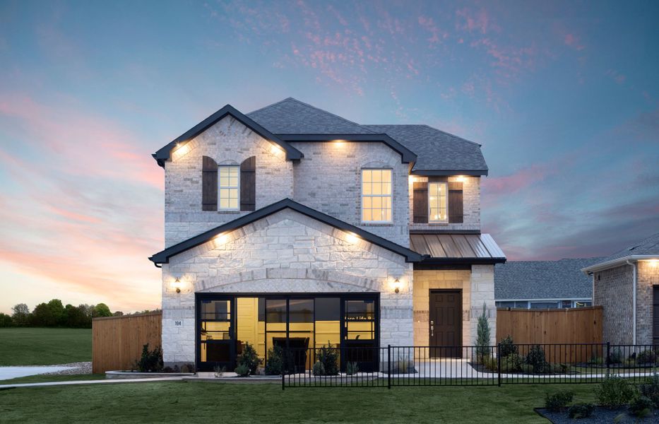 Representative exterior photo of a completed home built from the Nelson by Pulte Homes in Crosswinds, Kyle, TX (Image 2). Representative exterior photo of a completed home built from the Nelson by Pulte Homes in Crosswinds, Kyle, TX (Image 2).