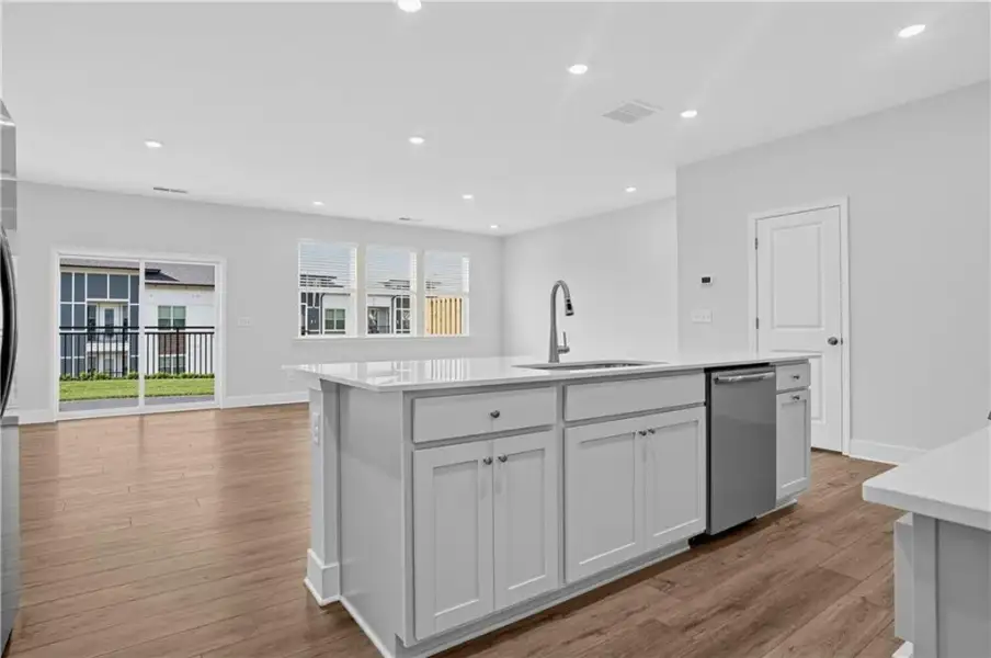 Furnished interior view inside a new home in Towns at Holly Springs, Holly Springs (Image 8). Furnished interior view inside a new home in Towns at Holly Springs, Holly Springs (Image 8).
