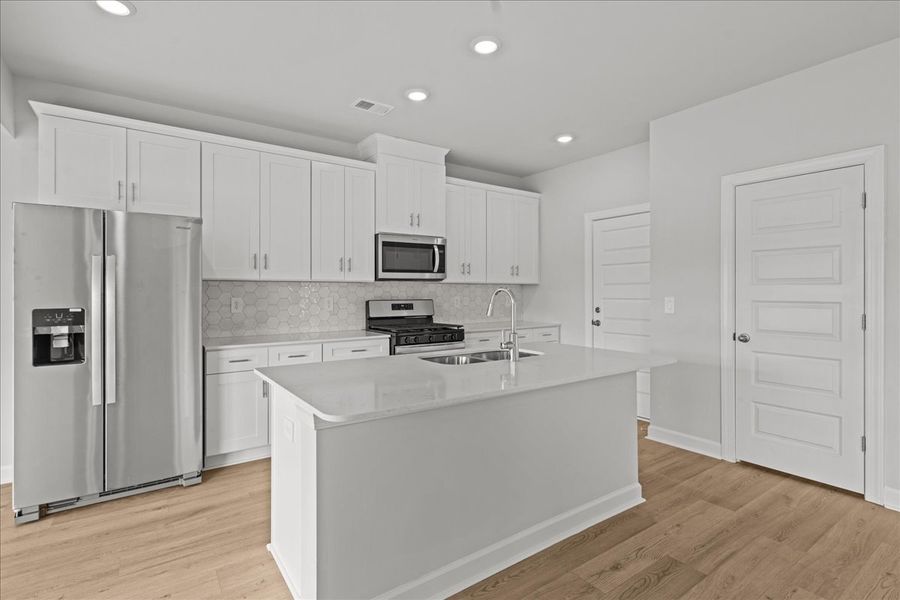 Furnished interior view inside a new home in Pleasant Brook, Piedmont (Image 5). Furnished interior view inside a new home in Pleasant Brook, Piedmont (Image 5).