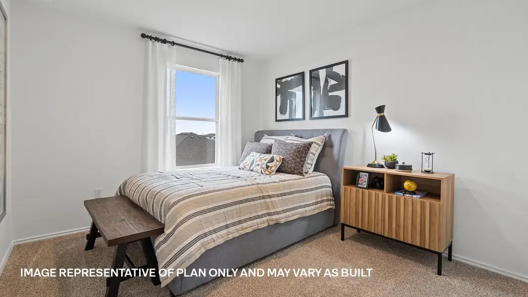 Furnished interior view inside a new home in Palomino, Manor (Image 33).