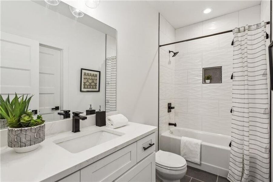 Furnished interior view inside a new home in , Atlanta (Image 8).