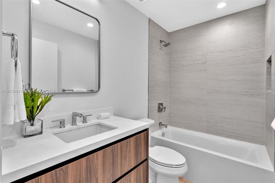 Furnished interior view inside a new home in , Miami (Image 26). Furnished interior view inside a new home in , Miami (Image 26).