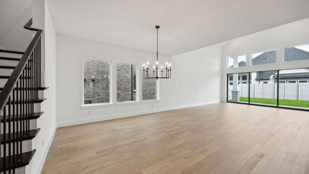 Representative unfurnished interior of a home built from the Mason III by Southgate Homes in Painted Tree 50' Series, McKinney (Image 18). Representative unfurnished interior of a home built from the Mason III by Southgate Homes in Painted Tree 50' Series, McKinney (Image 18).