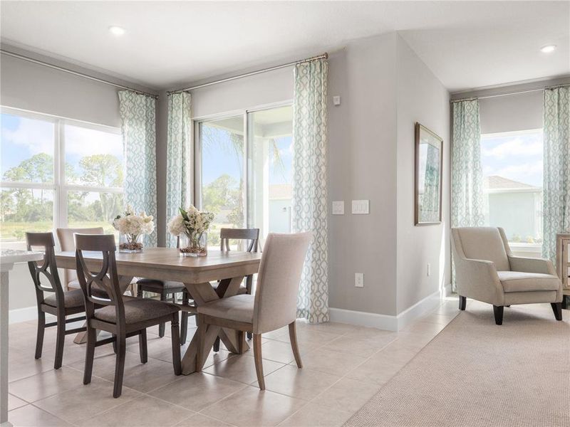 Furnished interior view inside a new home in Bella Terra, Clermont (Image 11).