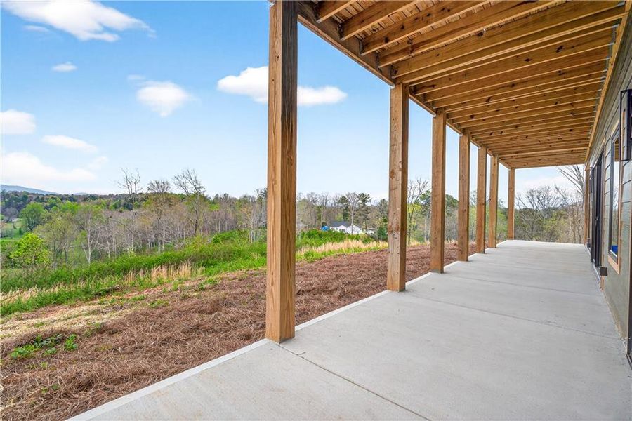 Exterior details and patio area of a home in , Ellijay (Image 24).