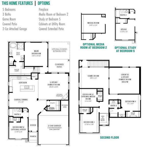 2D floor plan layout of this home in Jordan Ranch, Fulshear, TX (Image 4). 2D floor plan layout of this home in Jordan Ranch, Fulshear, TX (Image 4).