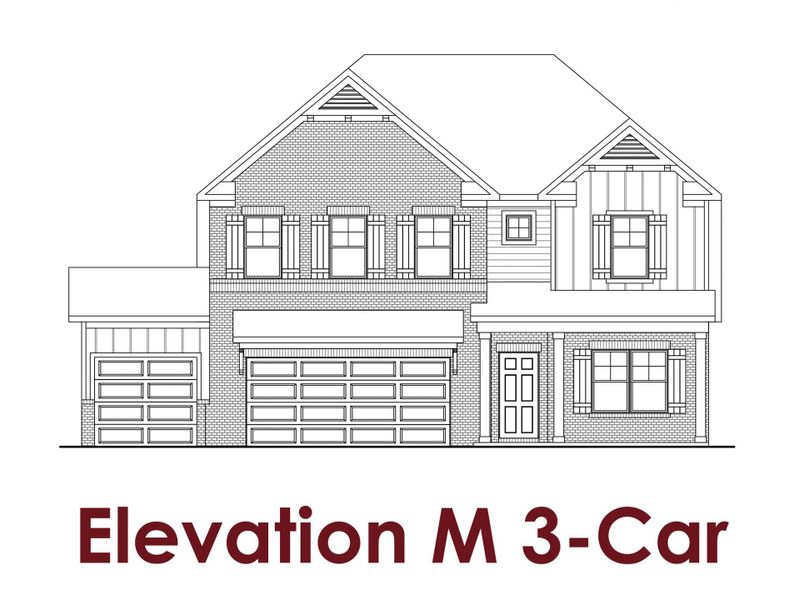 Representative rendering of the exterior for the Cove UHP                                                                Primary Suite on Main by Chafin Communities (Image 4).
