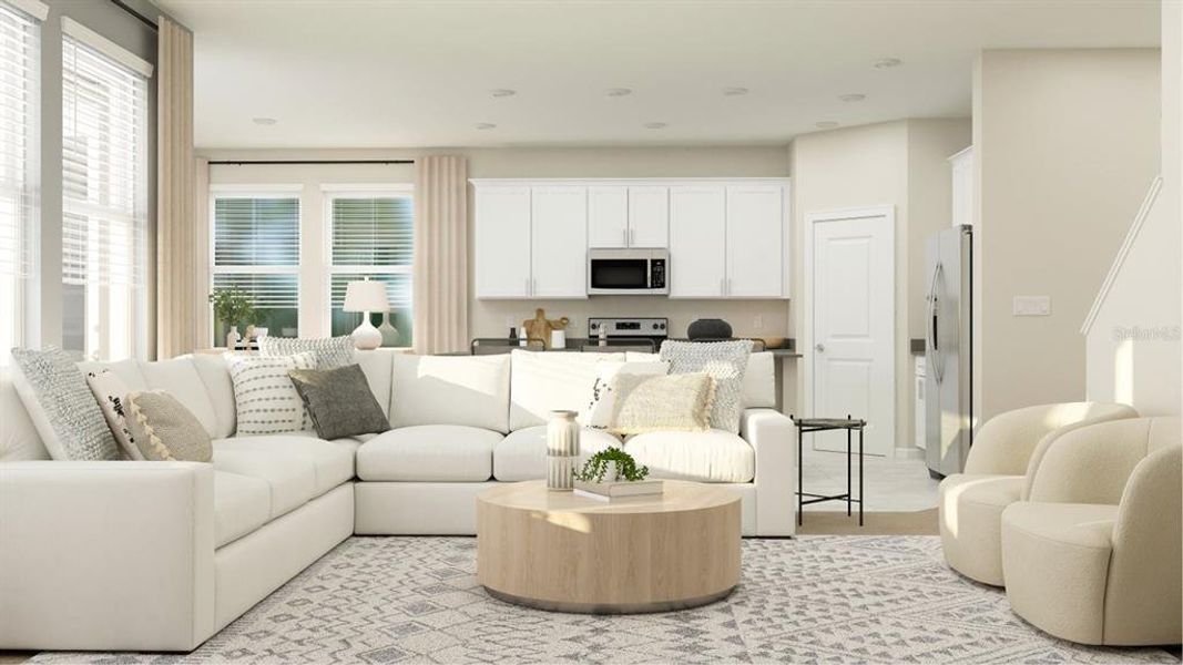 Furnished interior view inside a new home in Bridgewalk, St. Cloud (Image 4).