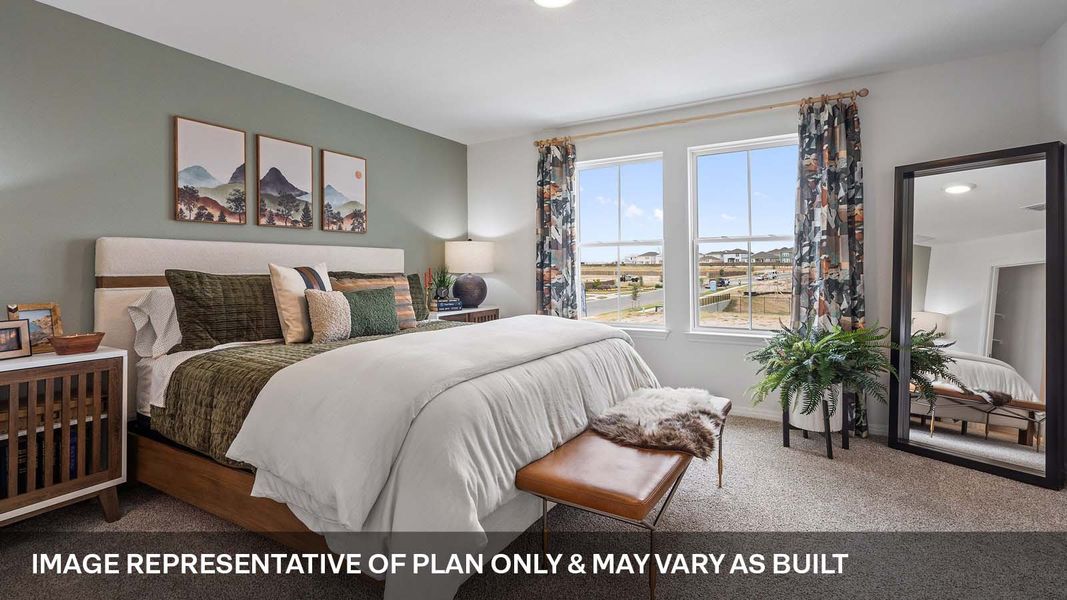 Furnished interior view inside a new home in Avery Centre, Round Rock (Image 28).