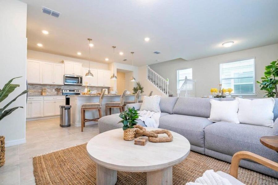 Furnished interior view inside a new home in , Davenport (Image 17).