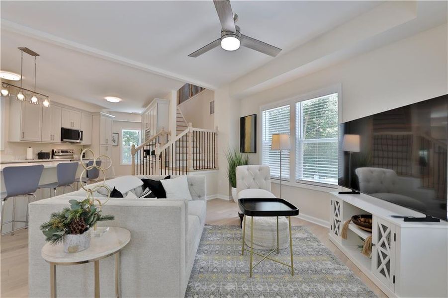 Furnished interior view inside a new home in , Austell (Image 6).