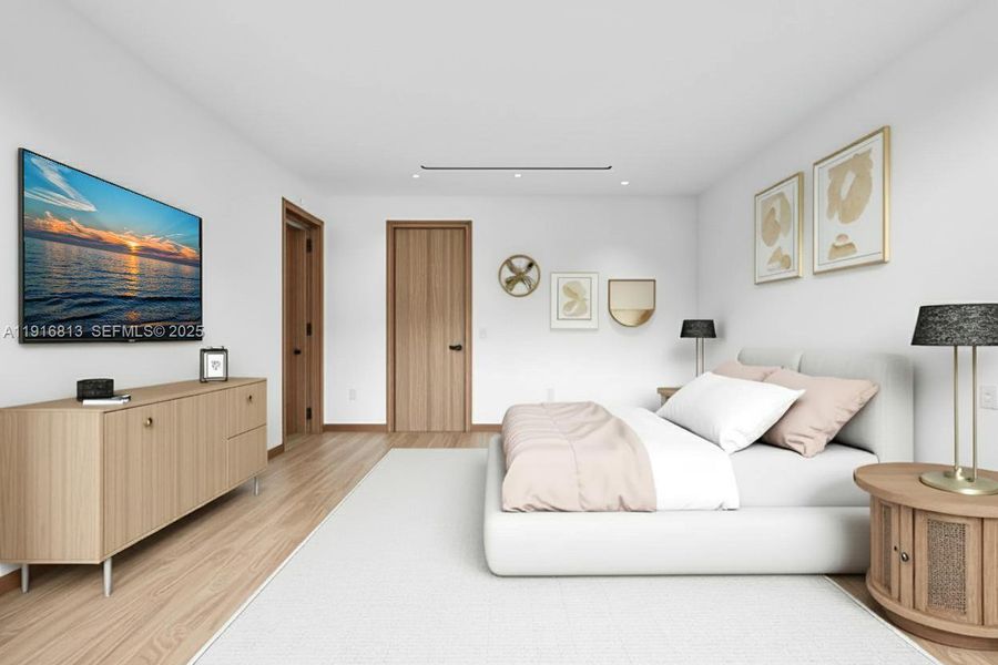 Furnished interior view inside a new home in , Miami (Image 43).