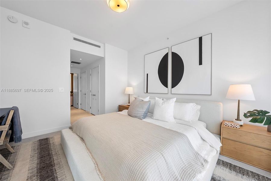 Furnished interior view inside a new home in Five Park, Miami Beach (Image 39).