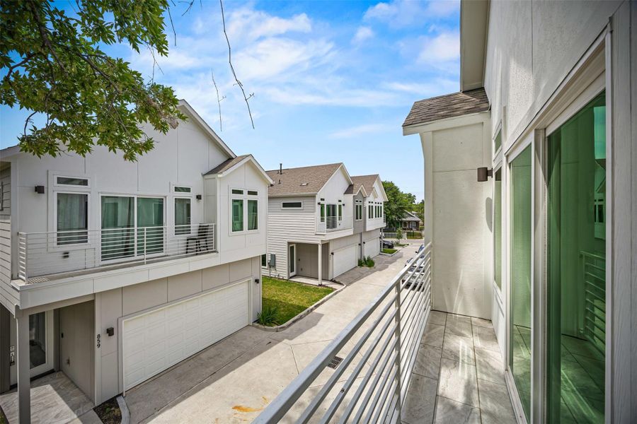 Exterior details and patio area of a home in , Houston (Image 1). Exterior details and patio area of a home in , Houston (Image 1).