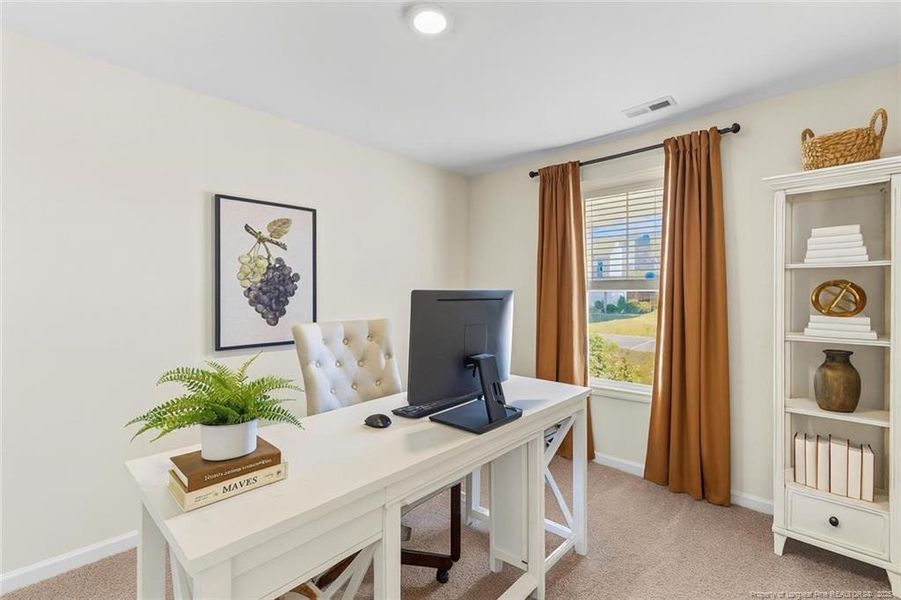 Home Office-VIRTUALLY STAGED