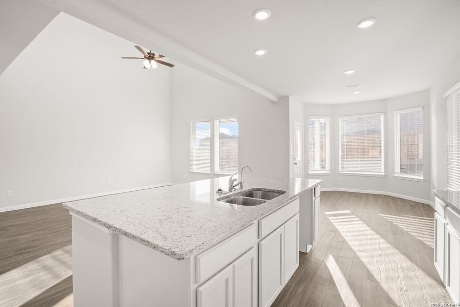 Furnished interior view inside a new home in Cinco Lakes, San Antonio (Image 5).