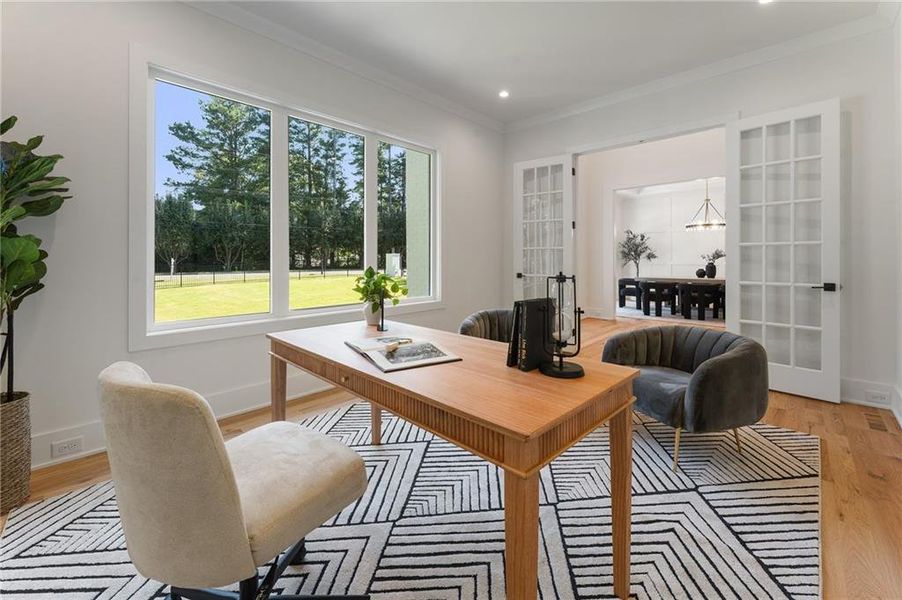 Furnished interior view inside a new home in , Marietta (Image 20).