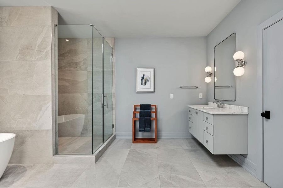 Furnished interior view inside a new home in , Atlanta (Image 68).