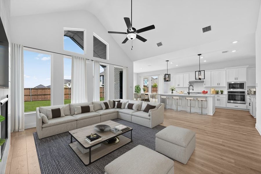 Representative furnished interior of a home built from the Sardonyx by Taylor Morrison in The Ridge at Northlake, Argyle (Image 6).