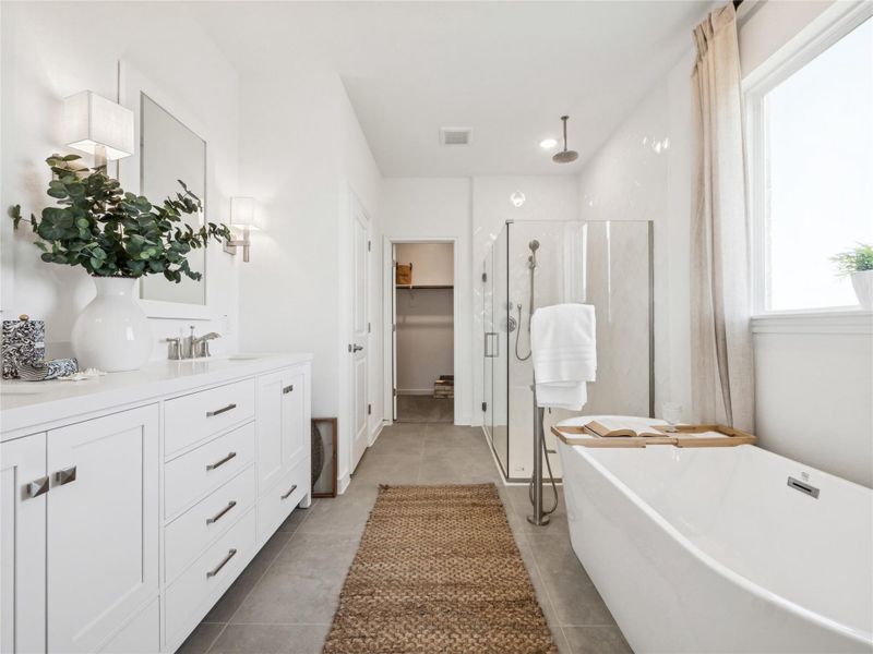 Relaxing primary bath (*Photo not of actual home and used for illustration purposes only.) Relaxing primary bath (*Photo not of actual home and used for illustration purposes only.)