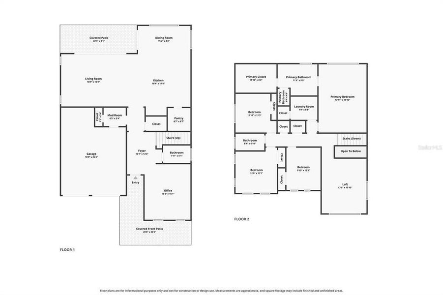 2D floor plan layout of this home in , Orlando, FL (Image 6).