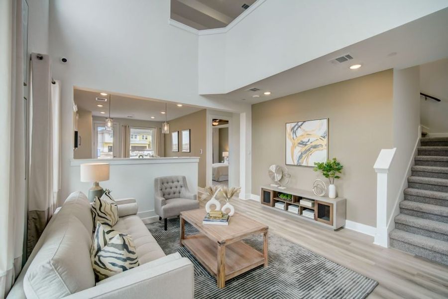 Furnished interior view inside a new home in Avery Centre, Round Rock (Image 21).