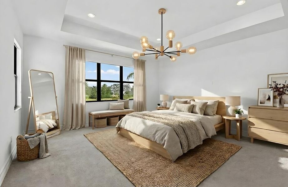 Furnished interior view inside a new home in , Boca Raton (Image 36).