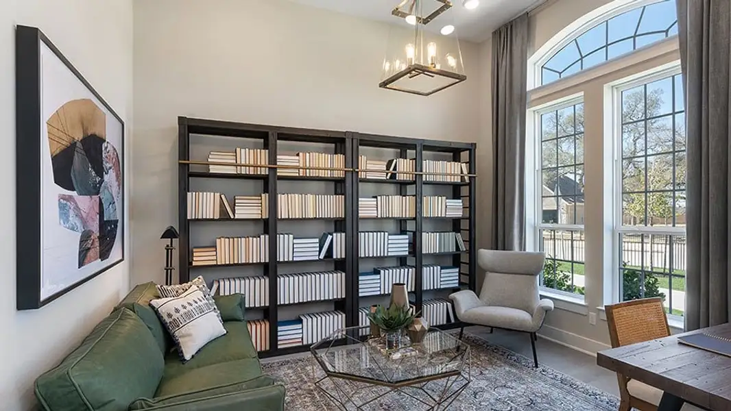 Furnished interior view inside a new home in Travisso, Leander (Image 5).