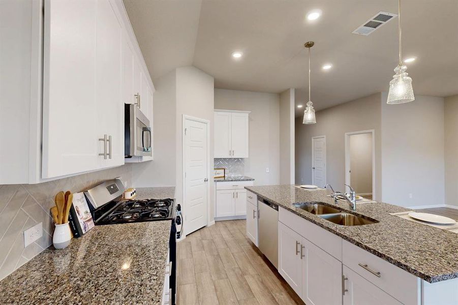Furnished interior view inside a new home in The Preserve, Justin (Image 10). Furnished interior view inside a new home in The Preserve, Justin (Image 10).