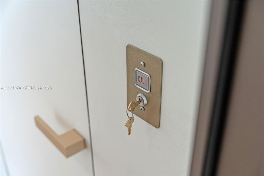 Close-up of interior finishes inside a home in , Miami Beach (Image 44).