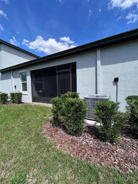Exterior details and patio area of a home in Angeline Active Adult, Land O' Lakes (Image 22). Exterior details and patio area of a home in Angeline Active Adult, Land O' Lakes (Image 22).