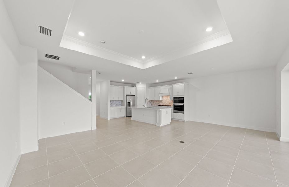 Spacious, unfurnished interior of a new home in TerraWalk at Babcock Ranch, Alva (Image 20). Spacious, unfurnished interior of a new home in TerraWalk at Babcock Ranch, Alva (Image 20).