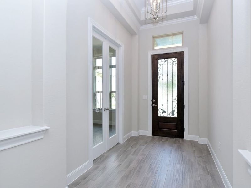 Representative unfurnished interior of a home built from the San Simeon I by Giddens Homes in Clearwater Ranch, Liberty Hill (Image 418).