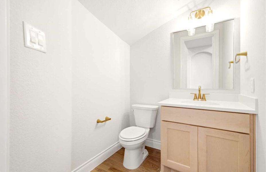 Furnished interior view inside a new home in Bridgeland 60′, Cypress (Image 3).