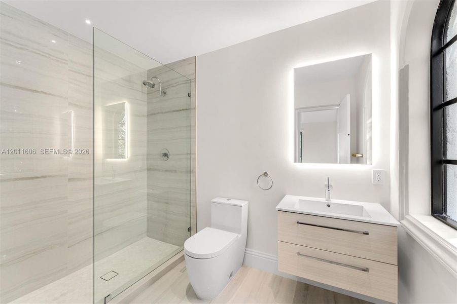 Furnished interior view inside a new home in , Miami (Image 8).