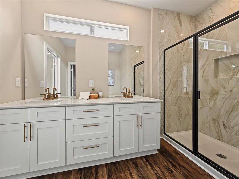 Furnished interior view inside a new home in , Austell (Image 15).