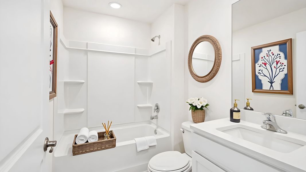 Representative furnished interior of a home built from the Ensley by D.R. Horton in Sandal Key, Weeki Wachee (Image 7).