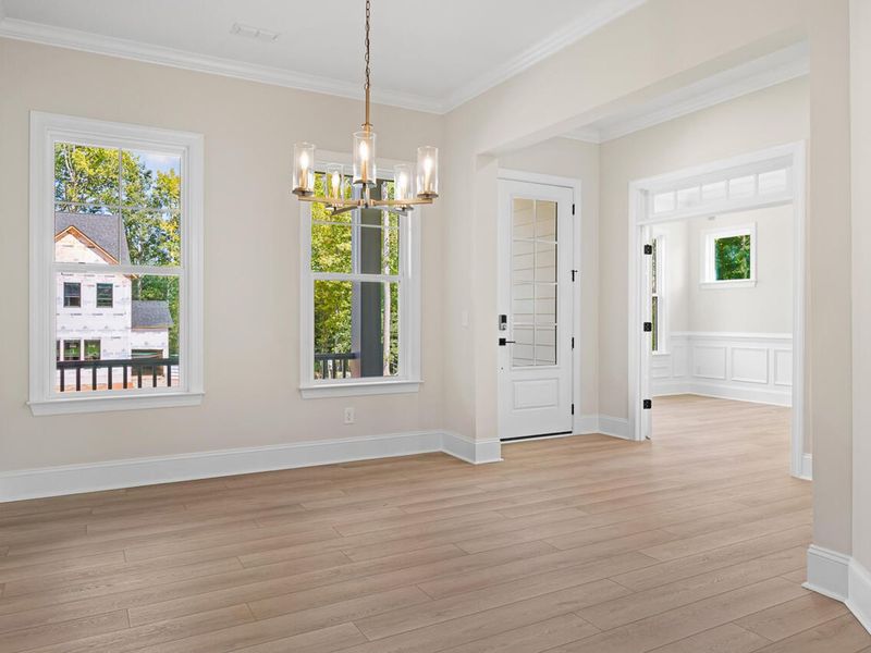 Spacious, unfurnished interior of a new home in Rockport, Wake Forest (Image 24).