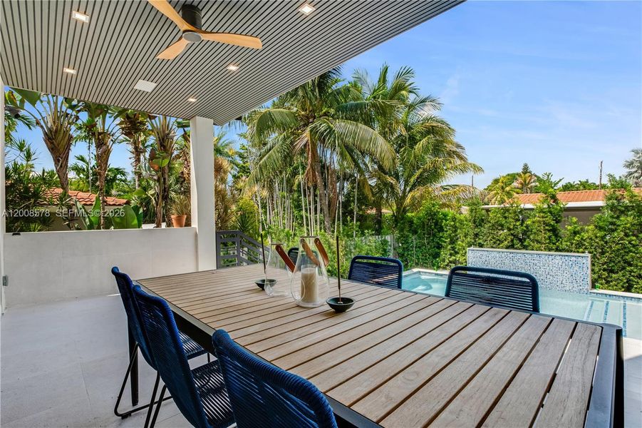 Exterior details and patio area of a home in , Surfside (Image 3).