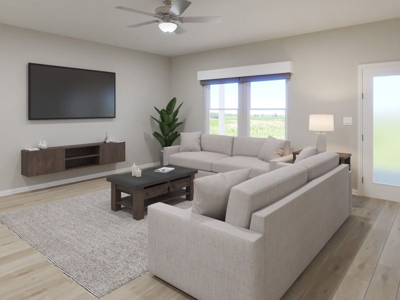 Furnished interior view inside a new home in Westmoor, Sherman (Image 4).