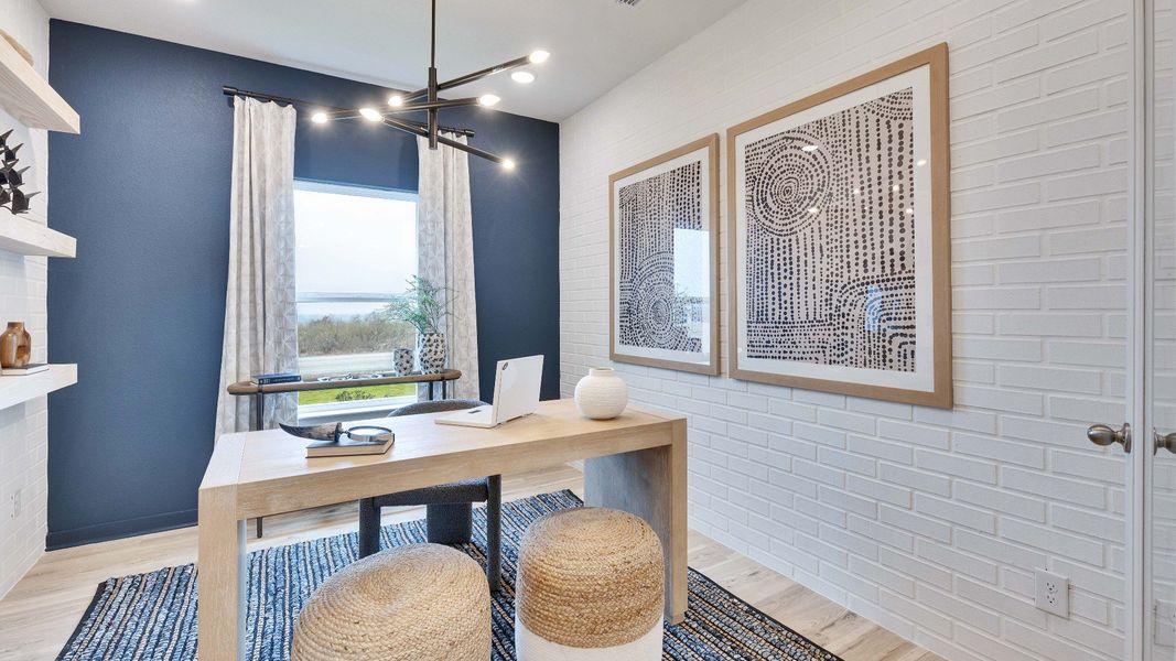 Representative furnished interior of a home built from the Meyerson by DRB Homes in Hunters Glen, Jarrell (Image 39).