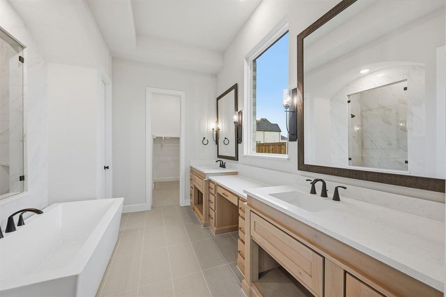 Furnished interior view inside a new home in Star Trail: 55ft. lots, Prosper (Image 15).