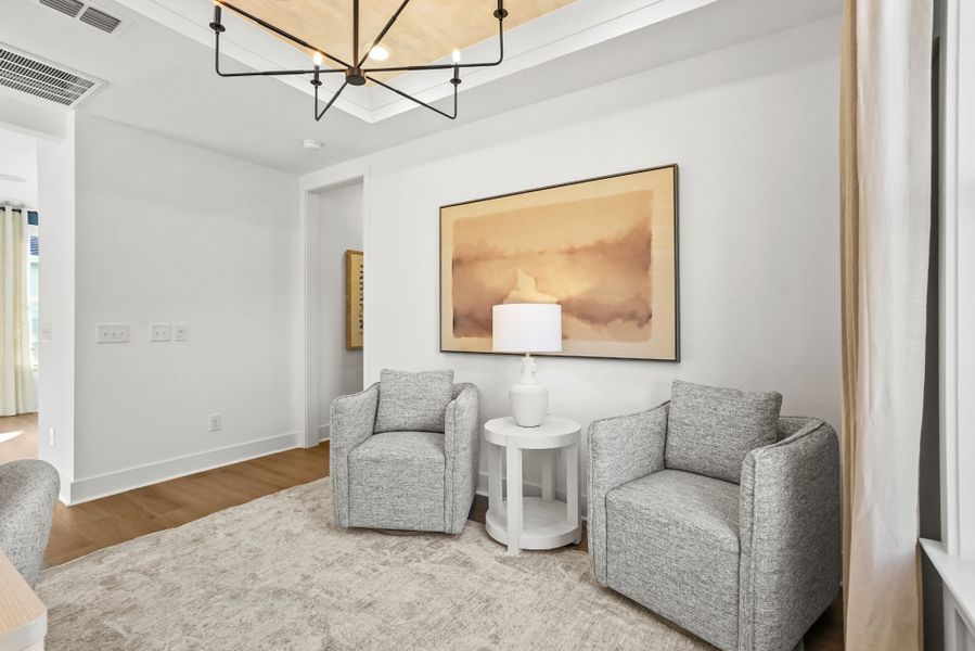 Representative furnished interior of a home built from the Hallmark by Del Webb in Del Webb Carolina Ridge, Midland (Image 46).