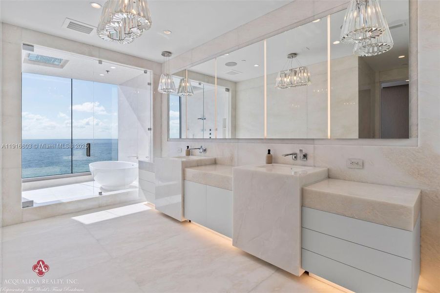 Furnished interior view inside a new home in The Estates at Acqualina, Sunny Isles Beach (Image 5).