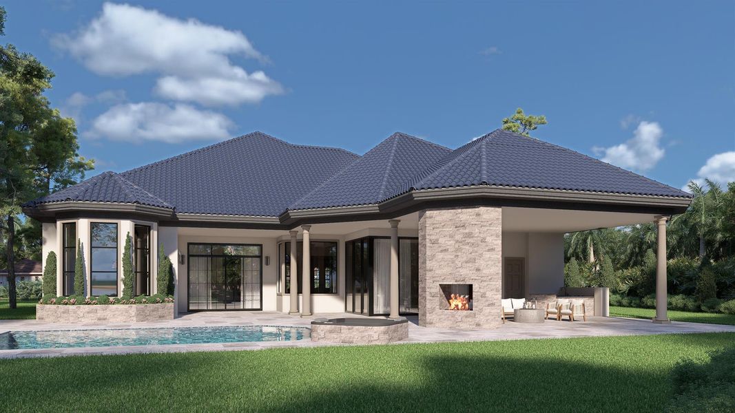 Exterior details and patio area of a home in , West Palm Beach (Image 3).