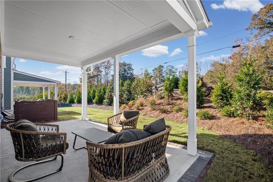 Exterior details and patio area of a home in Adler Springs, Powder Springs (Image 3). Exterior details and patio area of a home in Adler Springs, Powder Springs (Image 3).