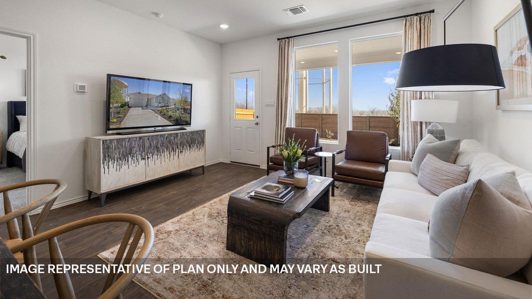 Furnished interior view inside a new home in Wayside, Uhland (Image 5).