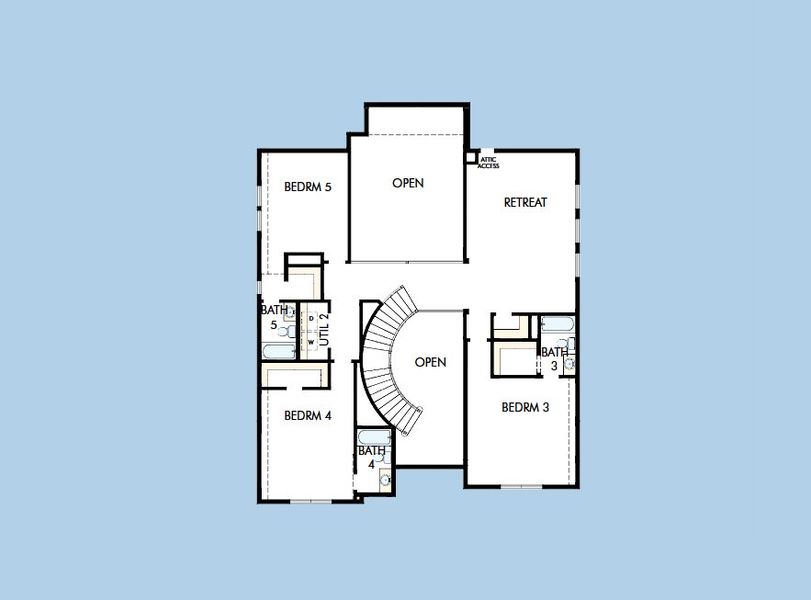2D floor plan layout for the The Cosgrove by David Weekley Homes in Briarley, Montgomery, TX (Image 3). 2D floor plan layout for the The Cosgrove by David Weekley Homes in Briarley, Montgomery, TX (Image 3).