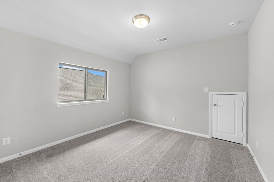 There are 2 guest/secondary bedrooms upstairs.